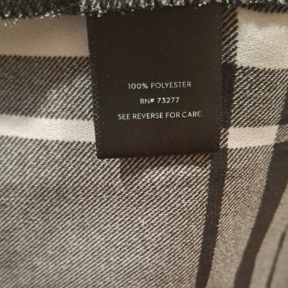 Simply Vera Vera Wang Checkered Top in Black and White Size XL - Picture 5 of 5